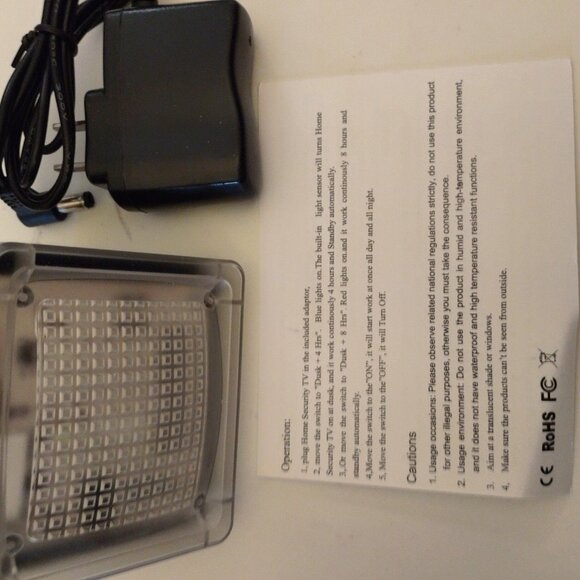Home Security TV-LED TV Simulator Light Sensor w/Timer -NEW - Picture 4 of 8